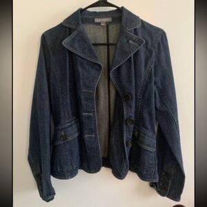 Ann Taylor dark blue jean jacket